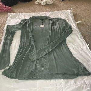 Express NWT sage cardigan.